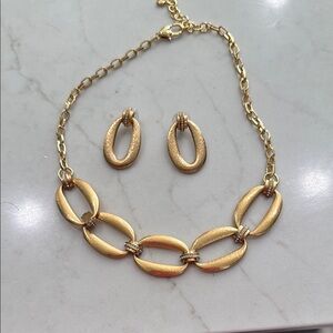 Brighton Gold Necklace with Modern Oval Links